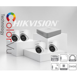 SET-4-HIKVISION-2MP-IP-ColorVu-DS-2CD1327G2H-LIU-FULL HD-IR30m - Hi...